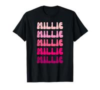 Millie First Name Minimalist Design T-Shirt