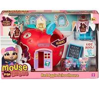 Millie & Friends Mouse in The House 'Red Apple' School Playset, Jouets à Collectionner, Jeu imaginatif, Cadeau pour Les 3-7 Ans
