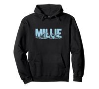 Millie Sea Waves - Nom personnalisé Ocean Beach Art Sweat à Capuche