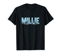 Millie Sea Waves - Nom personnalisé Ocean Beach Art T-Shirt