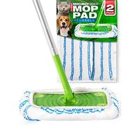 Millifiber Lot de 2 serpillères réutilisables en microfibre compatibles avec les balais Swiffer Sweeper - Lavables pour une utilisation humide et sèche (balai non inclus)