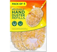 Millifiber Lot de 4 recharges réutilisables en Microfibre pour plumeau Swiffer, 360 degrés (poignée Non Incluse) Séchage à l'air Libre Uniquement