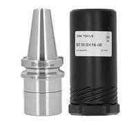 Milling Collet Chuck Holder BT30, CNC Tool Holder for SK16 Collet, Balanced Precision Chuck with Wind Resistance Reduction Design, 40Cr Alloy Steel, 0.003 mm Accuracy