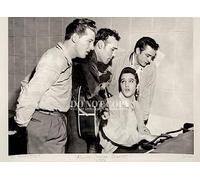 Million Dollar Quartet Photographie 27,9 x 38,1 cm - Magnifique portrait de studio soleil 1956 - Musique américaine légendaire - Pionniers du rock and roll - Elvis - Johnny Cash - Photo rare - Poster