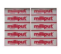 Milliput Lot de 10 mastic époxy standard Jaune/gris 113,4 g