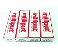 Milliput Lot de 4 mastics époxy jaune/gris 113 g