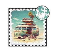 Milliwood Hello Traveler Puzzles Étonnants - Amusement pour Toute la Famille - Puzzles de Forme Irrégulière - Costa Brava - 40x40 cm - 250 Éléments