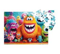 Milliwood Série Dream Team - Set Shaggy Monsters - Puzzles Mignons et Amusants pour Toute la Famille - Divertissement Partagé - Puzzles de Forme Irrégulière, 28.5x21cm, 50 Éléments