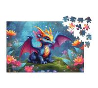 Milliwood Série Secret Stories - Dragon Set - Puzzle pour Toute la Famille - Casse-tête Plein de Magie - Puzzle de Forme Classique, 34x22.5 cm, 150 Éléments