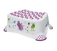 MILL'O BÉBÉ Marche-Pieds Blanc Violet Décor Hippo Blanc G