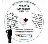 Mills Blue Rhythm Band (1931-1932) Restauré pour Blu-ray Audio