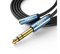 MillSO Adaptateur Jack 6.35 mm Mâle vers 3.5 mm Femelle Casque Prise Adaptateur 6.35 3.5 Audio Connecteur Stéréo Headphone Jack Adapter Plaqué (3 mètres)