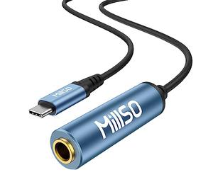 MillSO Adaptateur USB C vers Casque 6,35 mm TRS 1/4 Femelle vers USB Type C Aux Audio Adaptateur Jack stéréo 6,35 mm pour amplificateur, mixeur, Home cinéma, Smartphones, Ordinateurs Portables