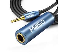 MillSO Câble Adaptateur Prise Femelle 6,35 mm vers Prise mâle 3,5 mm - 5m