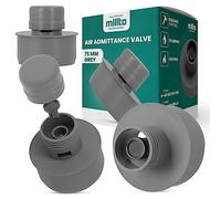 Millto™ Aérateur de Tuyau d'Eaux Usées 75 mm PP - Valve de Ventilation Pour Installations Sanitaires - Système d'Égout Domestique Gris - Drainage et Élimination Des Odeurs