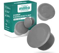 Millto™ Bouchon à manchon HT Tube Ø DN 50 mm Gris | Capuchon d'eaux usées en plastique Tube de vidange bouchon en plastique PVC PP raccord raccord couvercle