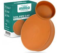 Millto™ Bouchon de fermeture pour tuyau de sol trou d'arrêt prises insert enfichable couvercle tuyau de terre orange polypropylène plastique raccord enfichable 315 mm