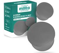 Millto Bouchon de tube HT de diamètre DN 75 mm, couleur gris, bouchon de vidange en plastique, bouchon en plastique PVC PP, pièce de connexion, couvercle
