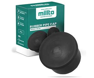 Millto™ Bouchon d'extrémité en caoutchouc - Système de drainage - Diamètre : 32 mm - Noir