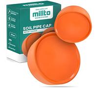 Millto™ Embout de fermeture pour tuyau de sol - Trou d'arrêt - Prise - Orange - Polypropylène - Plastique - 160 mm