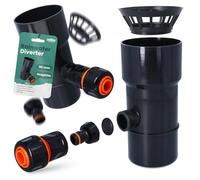Millto™ Collecteur de Pluie DN Ø90 mm Graphite | Recuperateur d'eau pour Goutiere Compris Filtre Raccord Tuyau Jardin de Descente d'Arrosage Système de Récolte d'eau