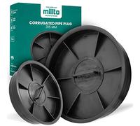 Millto™ Couvercle de puits inférieur ondulé - Couvercle durable - Système de drainage - Rond - 315 mm - En polypropylène - A15