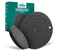 Millto™ Couvercle de Regard Tuyau Lisse Puits Révision 315 mm Canalisation Système Drainage Terre Rond Plastique PP A15 Couvercle Citerne Couvrir