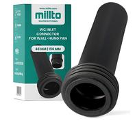 Millto Geberit Tuyau d'eau 45 x 150 mm - Raccord mural - En polypropylène - Alimentation en eau encastré