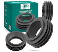 Millto™ Joint de raccordement en caoutchouc à encastrer pour cuvette de toilette, type 40 x 50 mm, joint en caoutchouc, raccord de tuyau d'écoulement, raccord sanitaire