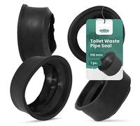 Millto™ Joint de tuyau de vidange - 110 mm - En caoutchouc - Adaptateur - Manchette - Joint de tuyau de WC - Rondelle flexible en PVC - En polypropylène - Système de drainage
