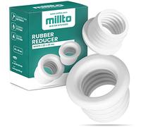 Millto™ Réducteur En Caoutchouc - Raccord De Tuyau De Vidange - Tuyau De Vidange - Raccord 3 Bar - Diamètre 32 x 25 mm - Blanc