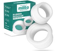 Millto™ Réducteur En Caoutchouc - Raccord De Tuyau De Vidange - Tuyau De Vidange - Raccord 3 Bar - Diamètre 40 x 32 mm - Blanc