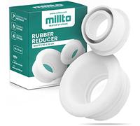 Millto™ Réducteur En Caoutchouc - Raccord De Tuyau De Vidange - Tuyau De Vidange - Raccord 3 Bar - Diamètre 50 x 32 mm - Blanc