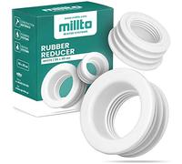Millto™ Réducteur En Caoutchouc - Raccord De Tuyau De Vidange - Tuyau De Vidange - Raccord 3 Bar - Diamètre 56 x 40 mm - Blanc