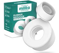 Millto™ Réducteur En Caoutchouc - Raccord De Tuyau De Vidange - Tuyau De Vidange - Raccord 3 Bar - Diamètre 56 x 32 mm - Blanc