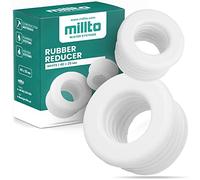 Millto™ Réducteur En Caoutchouc - Raccord De Tuyau De Vidange - Tuyau De Vidange - Raccord 3 Bar - Diamètre 50 x 25 mm - Blanc