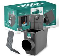 Millto™ Tuyau de Drainage de la Gouttière avec Filtre (latéral 110 mm Gris)