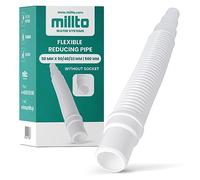 Millto™ Tuyau réducteur flexible de 50 x 50/40/32 mm, 500 mm, système d'égout, sortie de lavabo, raccord de vidange réglable, systèmes de drainage