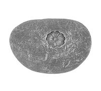 Milltrip Pierres Commémoratives pour Animaux de Compagnie, Pierres Tombales, Pierre de Jardin Commémorative pour Animaux de Compagnie, Lettrage à Faire Soi-même, (Petite Pierre de Fleur Gris)