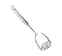 Millvado Presse-purée en acier inoxydable, meilleur ustensile de cuisine pour purée de pommes de terre, 31,8 cm pour pommes de terre, avocat, patate douce, haricots, grand ustensile de purée en métal