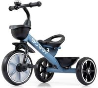 Milly Mally Bobby Tricycle dès 2 ans Roues résistantes en mousse Eva Sonnette Roue Denim