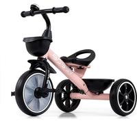 Milly Mally Bobby Tricycle dès 2 ans Roues résistantes en mousse Eva Sonnette Roue rose