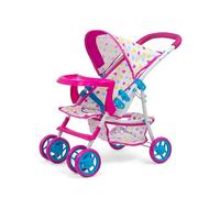 Milly Mally - Chariot de poupée Kate Candy girls 54 cm rose/bleu