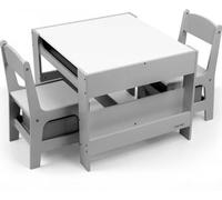 Milly Mally Ensemble de meubles - Table et deux chaises Sven Grey