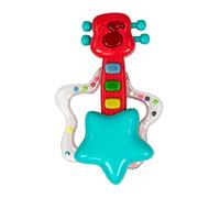 Milly Mally Hochet musical Guitare effets lumineux et musicaux Le développement sensorie hochet bebe 1 mois Rock Star Rouge
