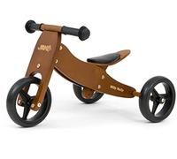 Milly Mally Jake Draisienne à deux ou trois roues, en bois, de 1 à 3 ans, marron foncé