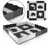 Milly Mally Jolly 2x2 Gris tapis puzzle en mousse