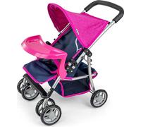 Milly Mally Kate Landau Poupées Pliable pour Les Filles à Partir de 3 Ans avec Canopy Roues en Mousse Sangles Prestige Navy