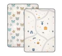 Milly Mally Kinder Tapis de jeu en mousse double face pour enfants - 178 x 120 x 1 cm - Matériau XPE imperméable - Non toxique et hypoallergénique - Antidérapant (ours et ferme)