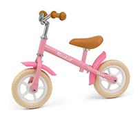 Milly Mally Marshall Draisienne Bleue et siège pour Enfants - Vélo Ultra léger - Siège et Volant réglables - Vélo d'équilibre sans pédale - Cadeau pour garçons et Filles (Rose)